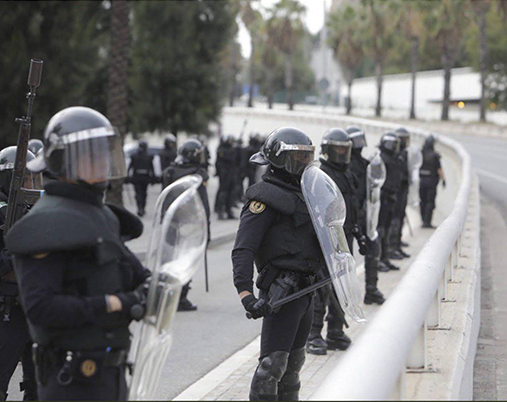 LOS GUARDIAS CIVILES DESPLEGADOS EN CATALUÑA, DEBEN COBRAR MENOS