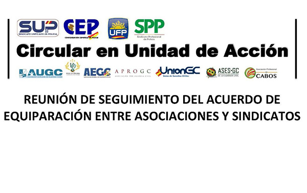 REUNIÓN DE SEGUIMIENTO DEL ACUERDO DE EQUIPARACIÓN ENTRE ASOCIACIONES Y SINDICATOS