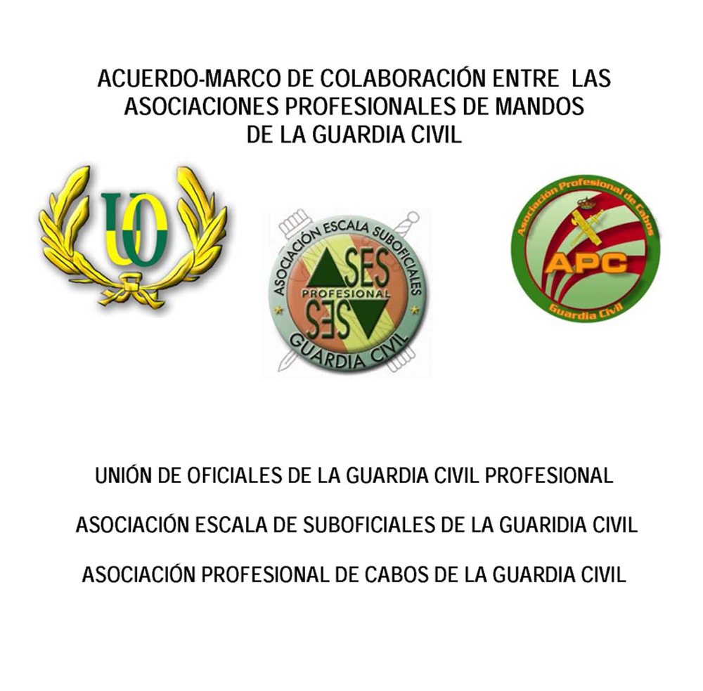 Asociaciones de mandos de la Guardia Civil firman una alianza estratégica
