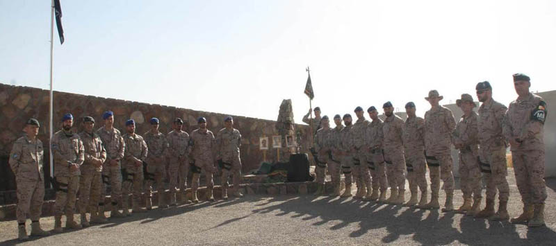 Homenaje en Afganistán a los dos Oficiales de la Guardia Civil y al intérprete que fallecieron en 2010