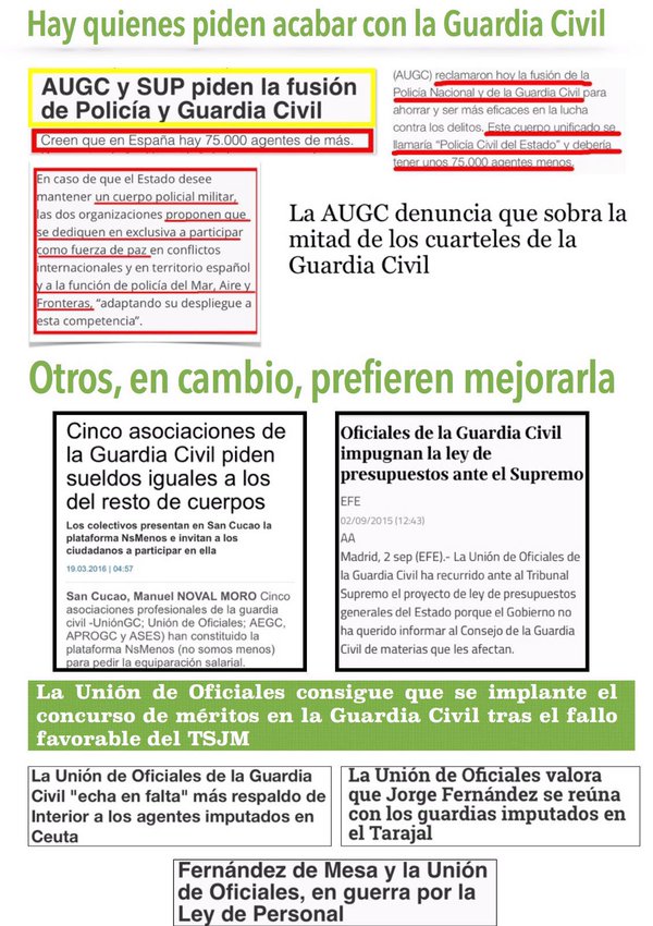 A quienes piden acabar con la Guardia Civil respondemos: ¡ queremos mejorarla !