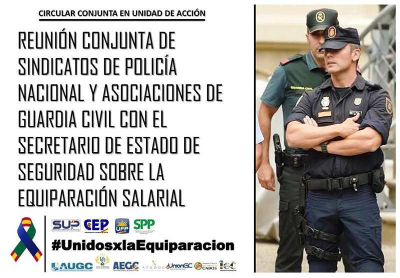 CIRCULAR CONJUNTA EN UNIDAD DE ACCIÓN. REUNIÓN CON S.E.S. SOBRE EQUIPARACIÓN SALARIAL