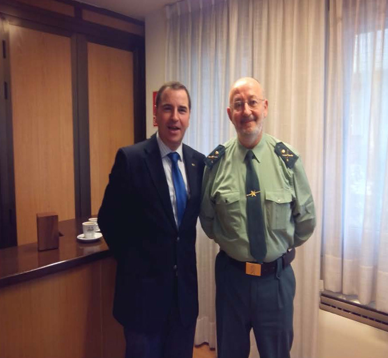 REUNIÓN DE DESPEDIDA ENTRE EL GENERAL JEFE DE ARAGÓN Y EL VICEPRESIDENTE 1º DE LA UNIÓN DE OFICIALES